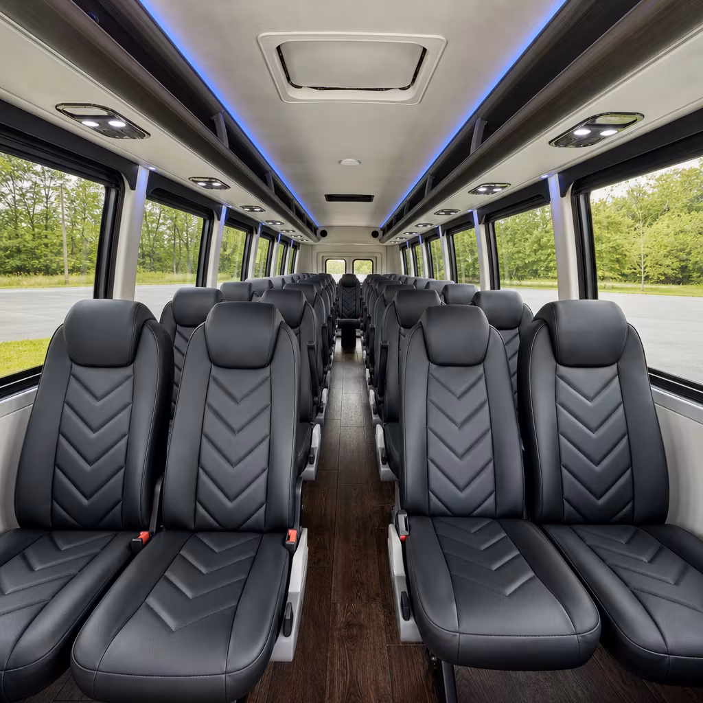 15-35 Passenger Minibus Interior