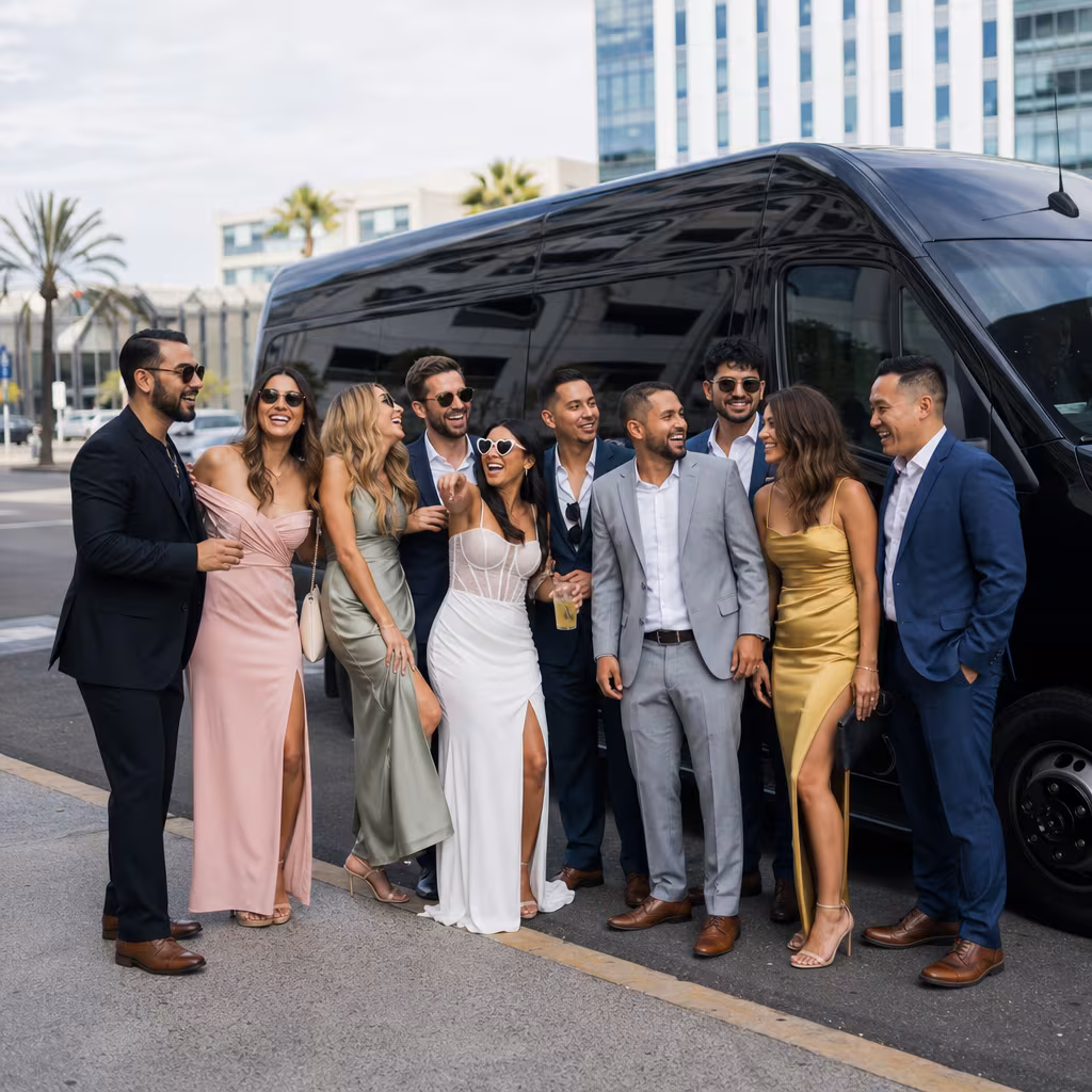 San Jose Bachelor & Bachelorette Transportation fleet vehicle