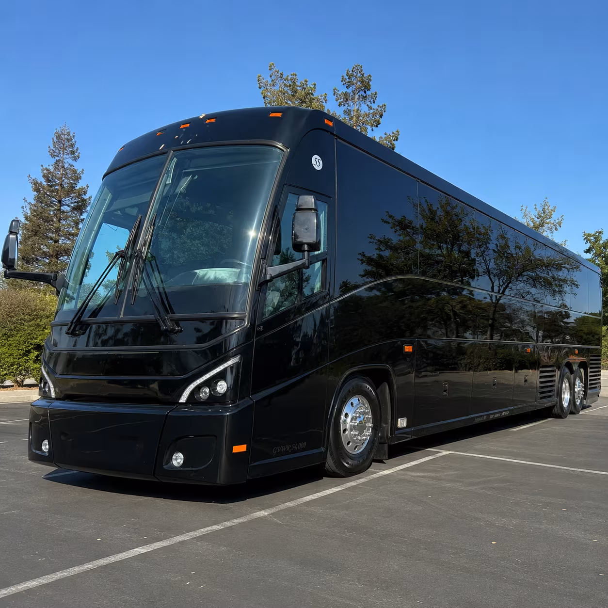 San Jose Airport Shuttle & Transportation party bus exterior