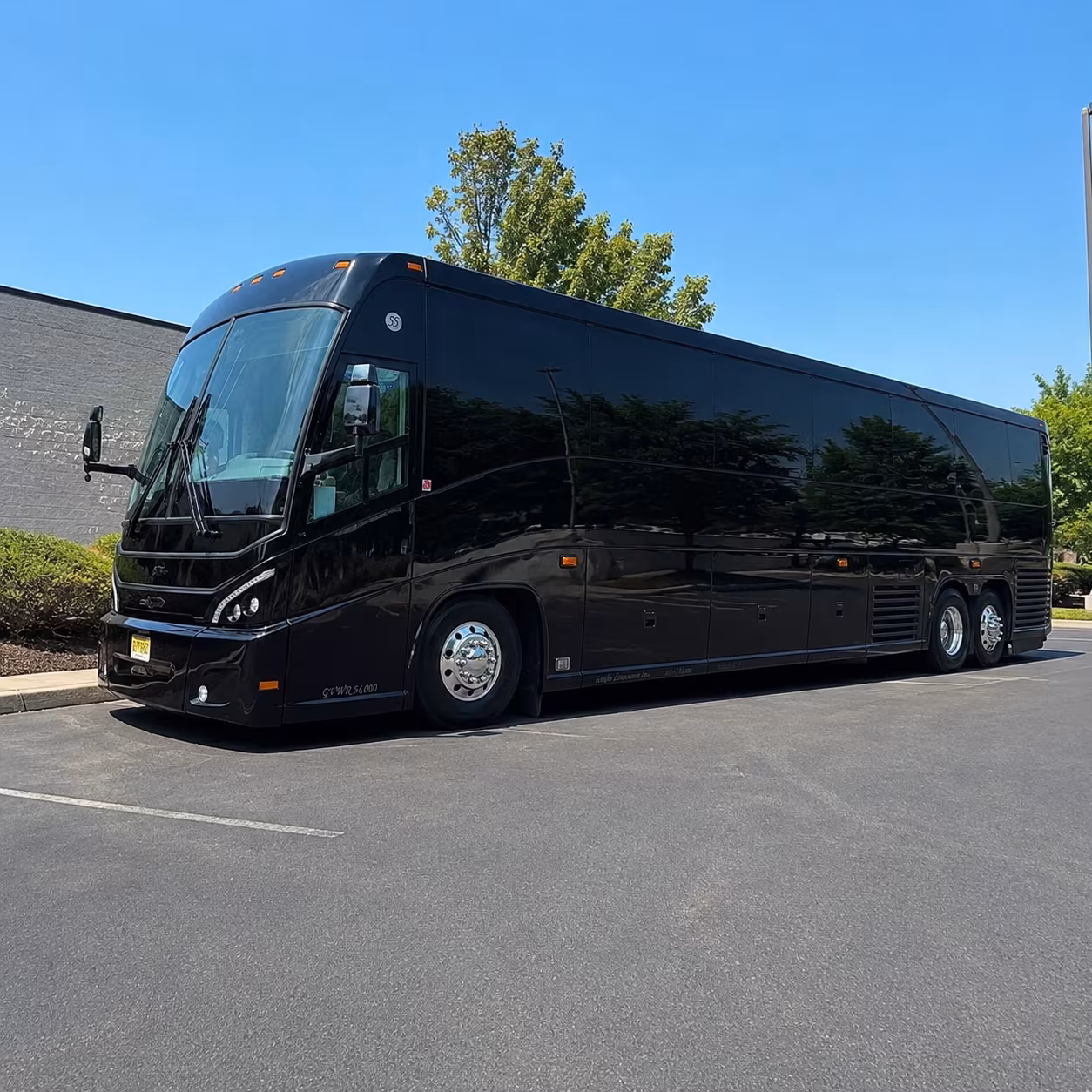 San Jose Corporate Transportation party bus exterior