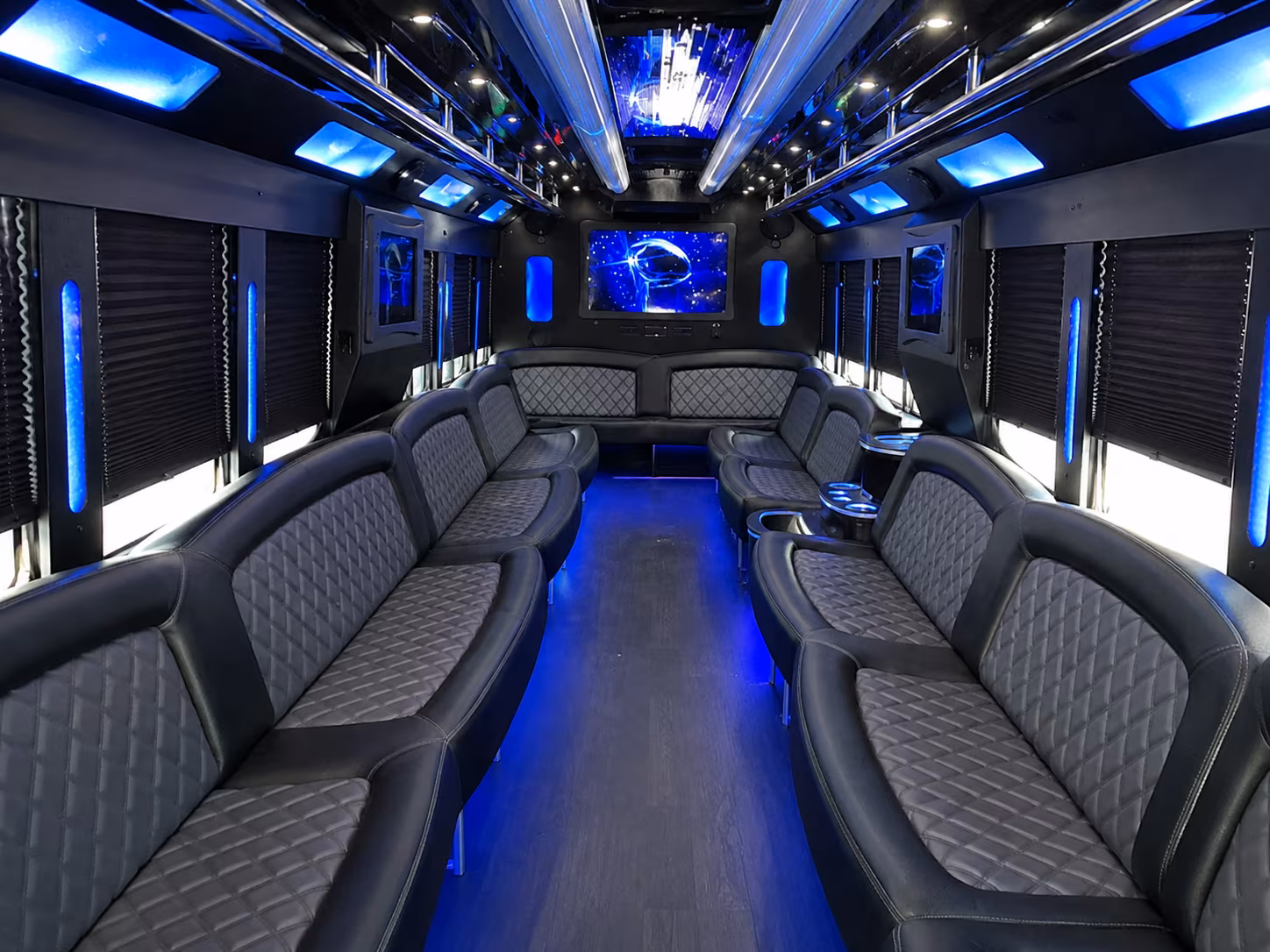 San Jose Prom & Homecoming Transportation party bus exterior