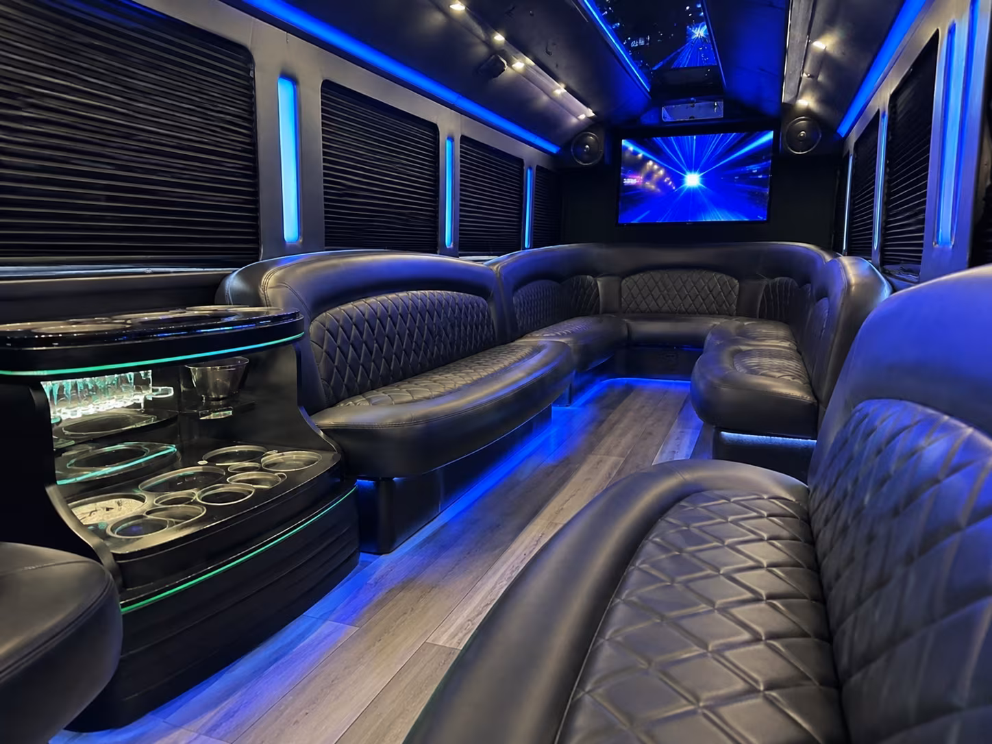 San Jose Prom & Homecoming Transportation party bus exterior