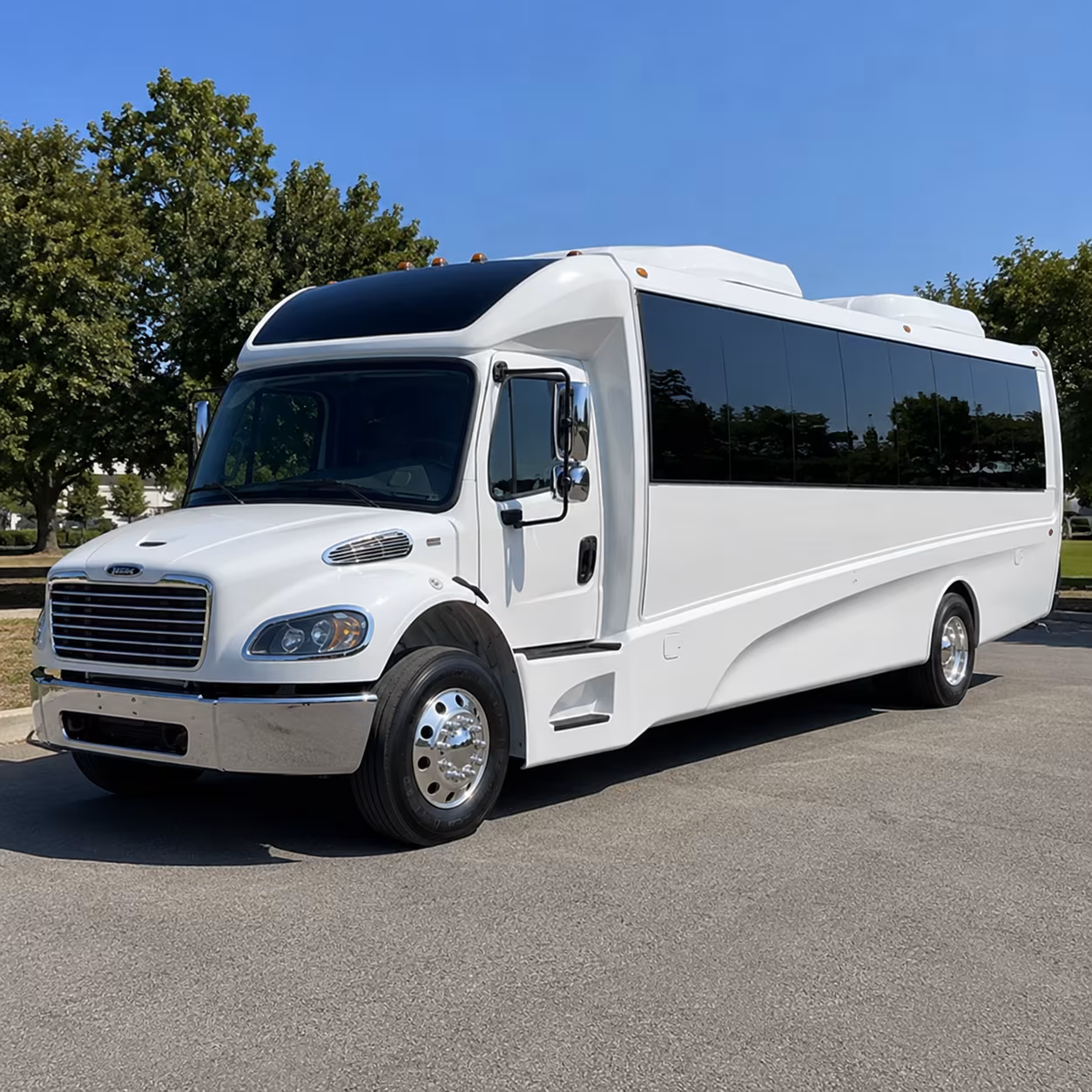 San Jose School Event Transportation party bus exterior