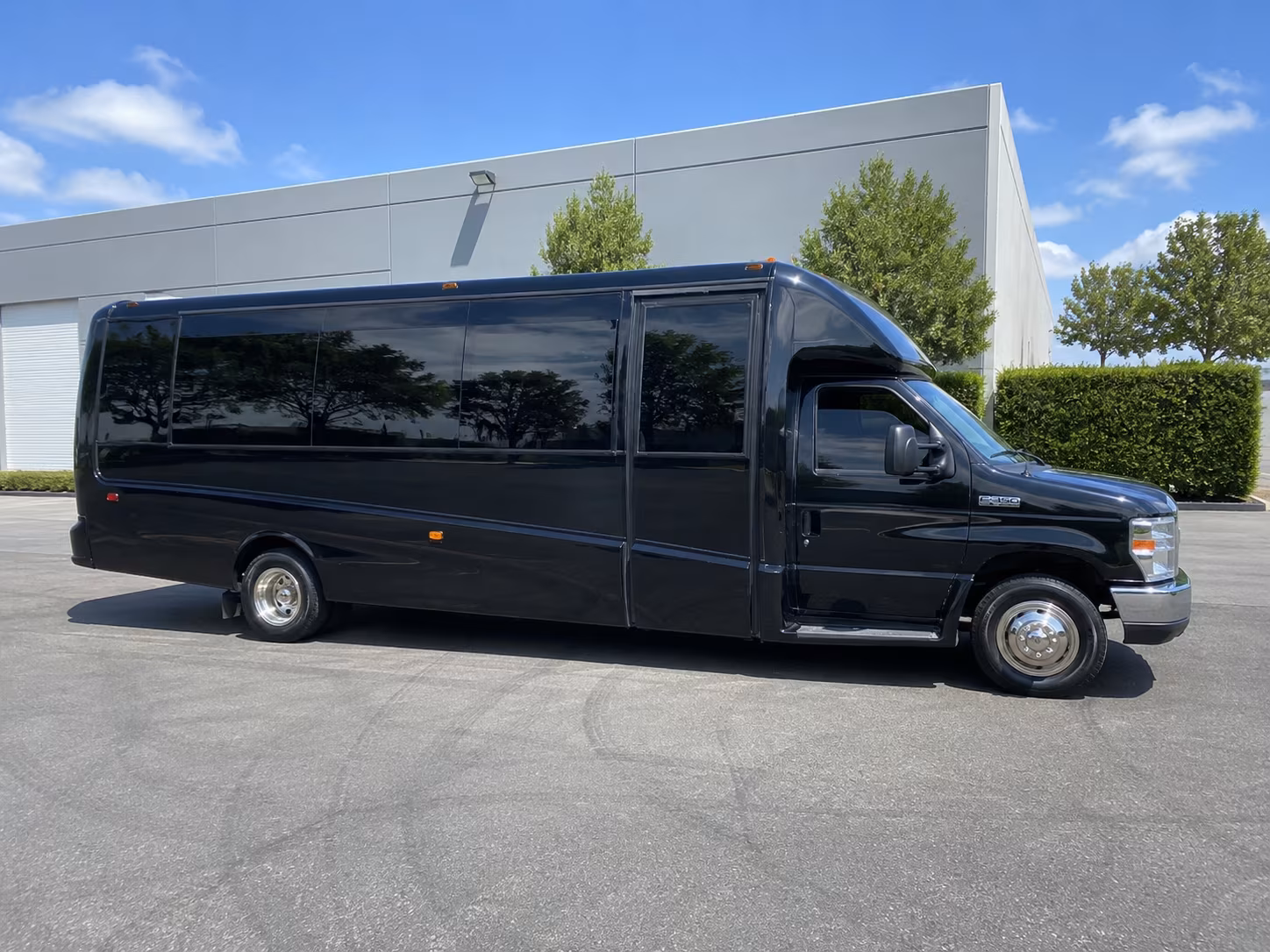 San Jose Sporting Event Transportation party bus exterior