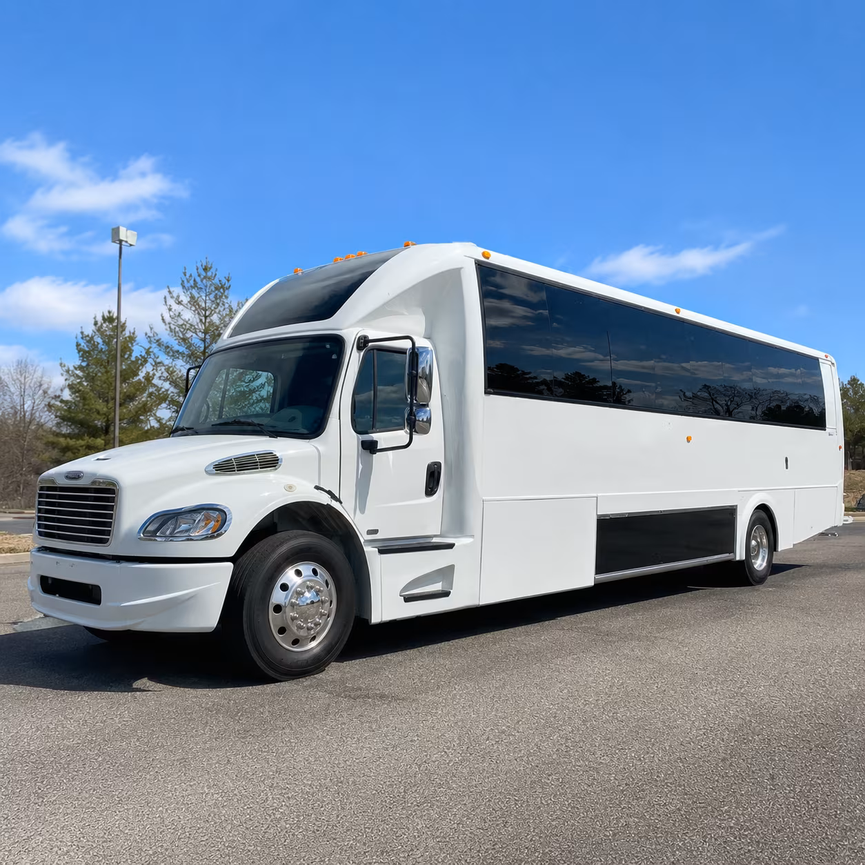 San Jose Sporting Event Transportation party bus interior