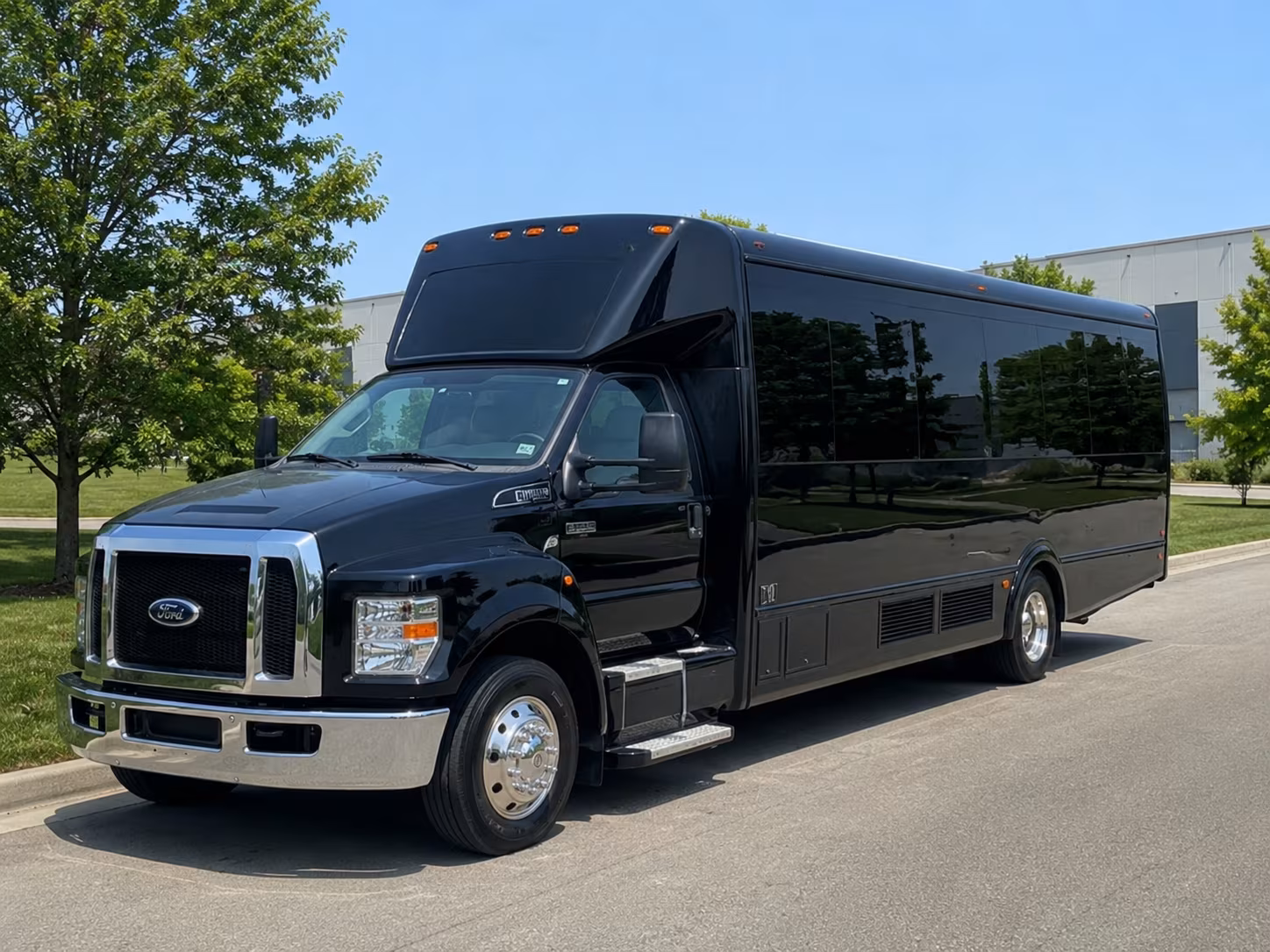 San Jose Sporting Event Transportation party bus exterior