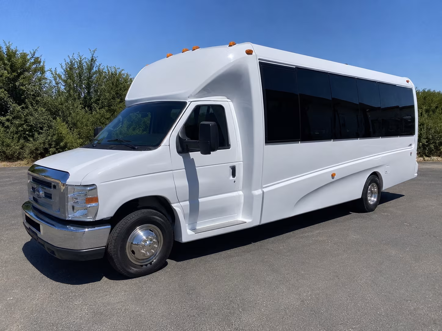 San Jose Wedding Transportation party bus exterior