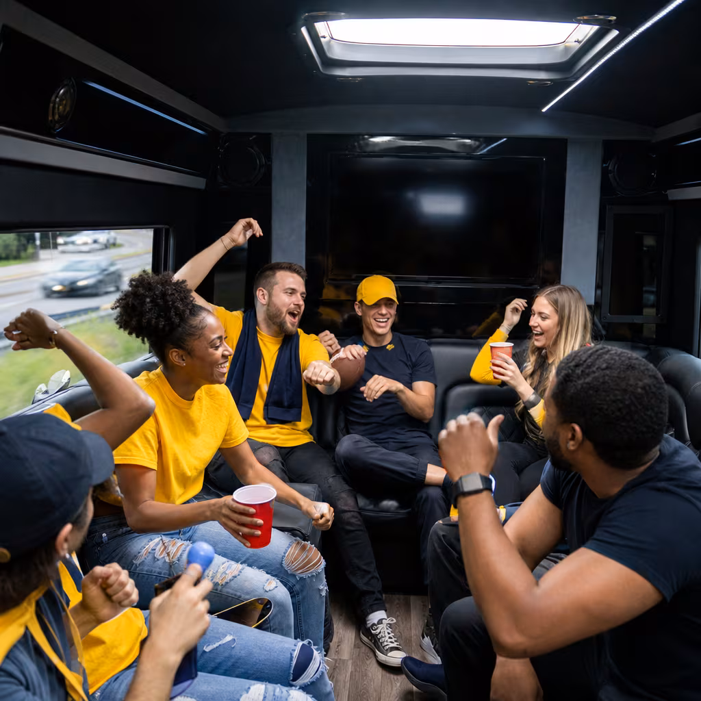 San Jose Sporting Event Transportation fleet vehicle