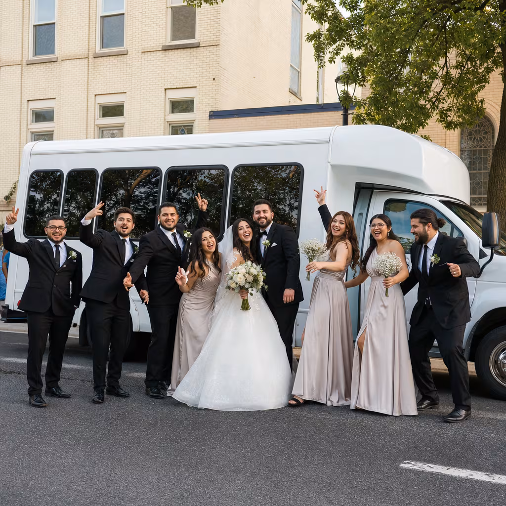 Passengers loading luggage while boarding an San Jose group shuttle