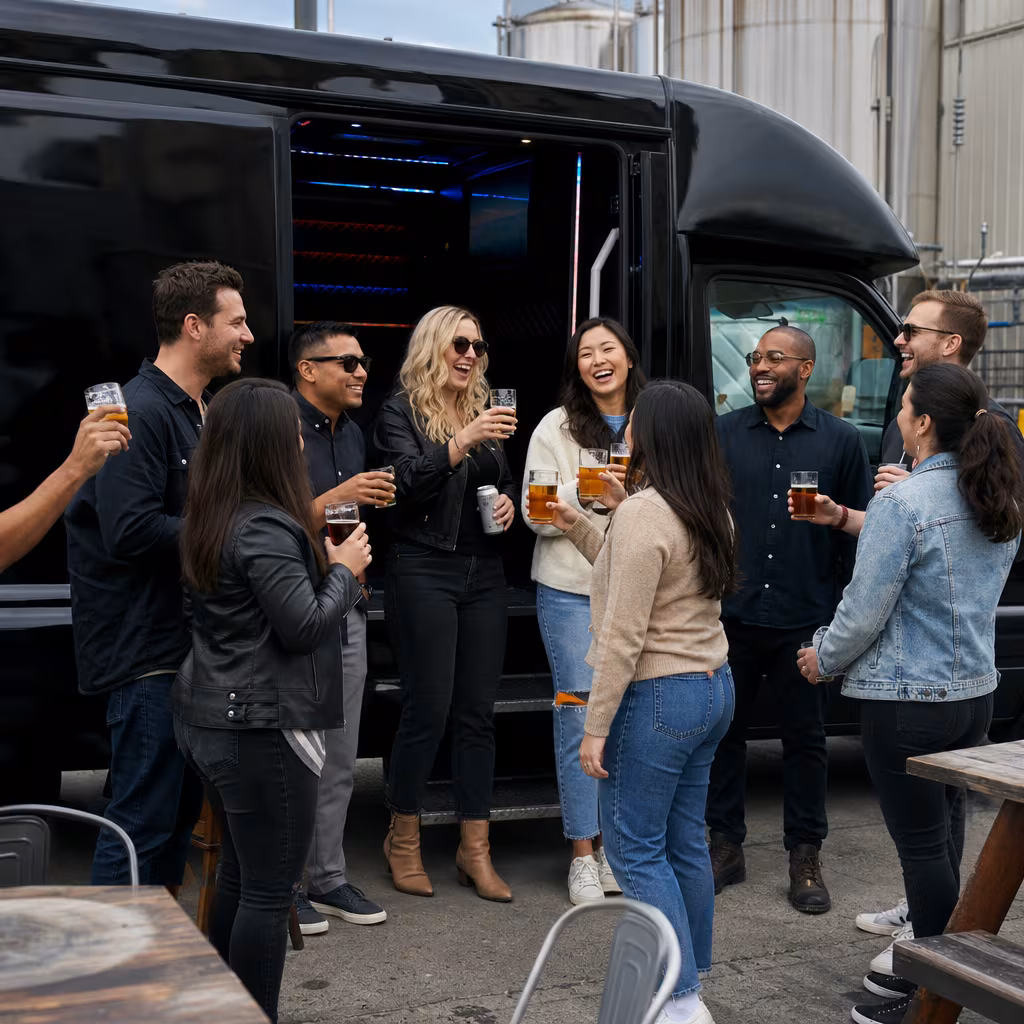 San Jose Winery & Brewery Tour Transportation fleet vehicle